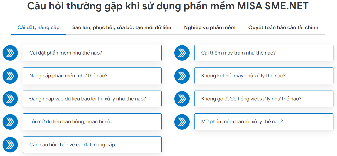 Các kênh tư vấn hỗ trợ miễn phí phần mềm MISA