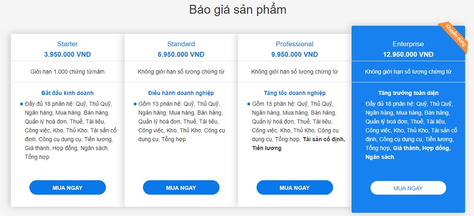 bang bao gia phan mem misa