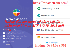 Bộ cài MISA SME NET 2023 Mới nhất năm 2025
