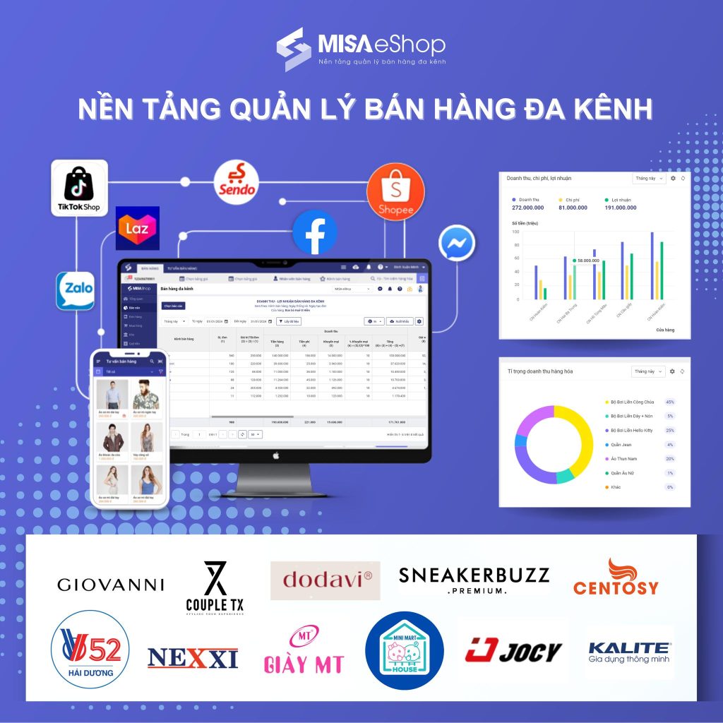 MISA ESHOP Phần mềm bán hàng đa kênh tốt nhất hiện nay