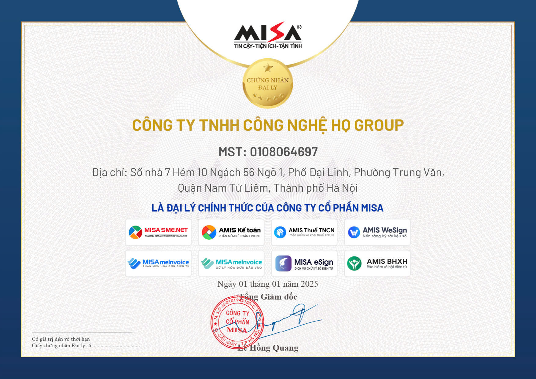 Đại lý Phần mềm MISA